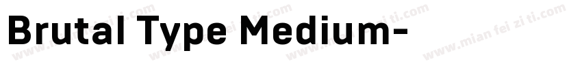 Brutal Type Medium字体转换